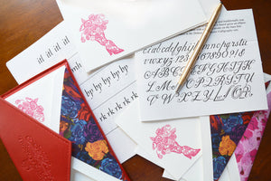 Jonathan Cohen x Dempsey and Carroll Engraved Boot  10 cards and 10 hand-lined envelopes