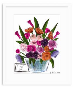 Mixed Bouquet with Framing