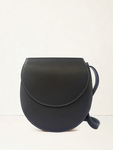 The Large Saddle in Nappa Leather in Black