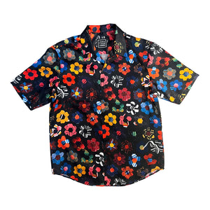 Mexican Rug Floral Silk Unisex Shirts