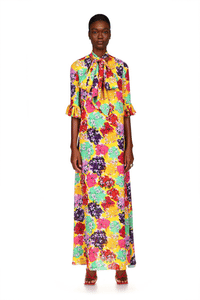 Long Dress in  Lucid Magnolia Print