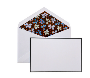 Jonathan Cohen x Dempsey and Carroll Embroidered Flowers Textured Blooms 5 cards and 5 hand-lined envelopes