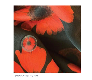 Jonathan Cohen x Dempsey and Carroll Dramatic Poppy Textured Blooms 5 cards and 5 hand-lined envelopes